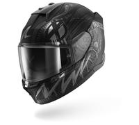 SHARK Helmet D-Skwal 3 Shiever, Full-Face, Black/Silver, XL (Men)
