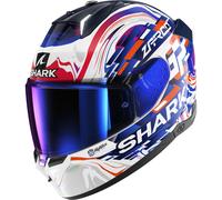 Full Face Helmet Shark SKWAL I3 REPLICA ZARCO GP DE FCE White Violet Blue