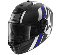 Full Face Helmet Shark SPARTAN RS CARBON SHAWN Mat Carbon Blue Silver