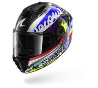 SHARK Full-Face Helmet Spartan RS Carbon Streetrush Size S Black/Blue/Silver/Yellow