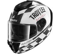 Full Face Helmet Shark SPARTAN RS FIBRE RACESHOP White Black Red
