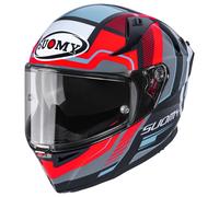 Suomy Speedstar 2 Parallax Helmet, black-white-red, size S for Men