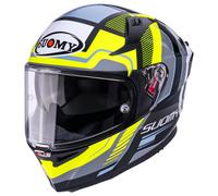 Suomy Speedstar 2 Parallax Helmet, black-white-yellow, size S for Men