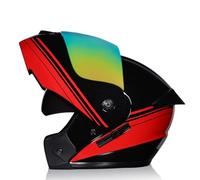 Full Face Integrated Motorcycle Helmet Modular Helmet Flip Up Front Helmet ECE Approved with Removable Liner Suitable for Commuting and Outdoor Riding N,M=(57-58CM)