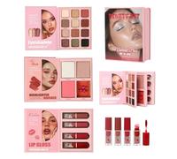 Full Face Makeup Palette 3-Layer Professional Long Lasting Foldable Blush