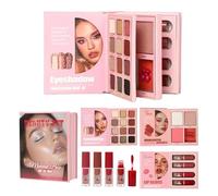 Full Face Makeup Palette 3-Layer Professional Long Lasting Foldable Blush