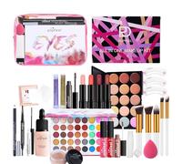 Full Face Makeup Set, Makeup Bundle Includes Eyeshadow Lipstick - Professional Makeup Kit, Full Kit Makeup Sets, Women's Makeup Cosmetic Set For Professionals