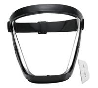 Full Face Mask, Face Shield with 2Pcs Cotton Filters Anti Fog High Definition Face Shield Mask with Adjustable Straps Full Face Mask Against Wind, Dust, Face Protection Shield (Black and White)