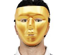 Full Face Masquerade Masque, Fashion Reusable Halloween Masques for Men, Elastic Strap Headwear for Stage Performance Carnival Role Play Anquet Prom Men Kid