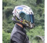 Full Face Modular Motorcycle Flip Up Front Sun Visor Motorbike Helmet Full Face Racing Crash Helmet for Adult Men Women DOT/ECE Approved P,L=59-60cm