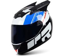 Full-face Motorbike Helmet ECE 190° Field of View for Men Double Sun Visor Helmets Wear-Resistant and Scratch-Resistant Lenses Comfortable fashionable style A1,M 54-56CM