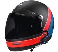 Full Face Motorbike Helmet with Sun Visor Bluetooth Large Crash Motorcycle Helmets DOTECE Approved Unisex Adult Motocross Helmets Built-In Speakers Can Respond Automatically Z-37,M:57-58CM