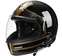 Full Face Motorbike Helmet with Sun Visor Bluetooth Large Crash Motorcycle Helmets DOTECE Approved Unisex Adult Motocross Helmets Built-In Speakers Can Respond Automatically Z-31,XXL:63-64CM