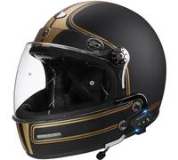 Full Face Motorbike Helmet with Sun Visor Bluetooth Large Crash Motorcycle Helmets DOTECE Approved Unisex Adult Motocross Helmets Built-In Speakers Can Respond Automatically V,XL:61-62CM