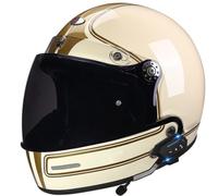 Full Face Motorbike Helmet with Sun Visor Bluetooth Large Crash Motorcycle Helmets DOTECE Approved Unisex Adult Motocross Helmets Built-In Speakers Can Respond Automatically R,M:57-58CM