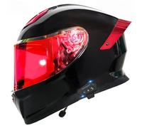 Full-Face Motorbike Helmets Bluetooth Lightweight Street Racing Motorcycle Helmet Large Crash Motocross Helmets DOTECE Approved with Speaker and Microphone Unisex Adult L,M:57-58CM