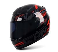 Full-face Motorbike Helmets, Motorcycle Helmet Full Face Unisex Adult Cool Rider Equipment Four Seasons Street Touring Motorcycle Helmet,for Racing Sports Touring C,M(57-58cm)