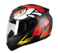 Full Face Motorcycle ECE 22.06 Approved Motorcycle Street Crash Helmet with Removable and Washable Padding Lightweight Helmet G,XL=(61-62CM)