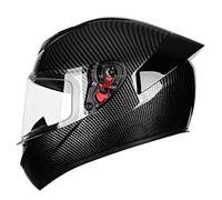 Full Face Motorcycle Helmet, Crash Proof Motorcycle Helmet With Hd Visor, Ece Certified, Unisex Off-Road Motorcycle Helmet. E,XL:60-61CM