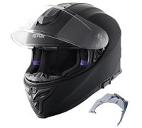 VEVOR Motorcycle Helmet, Full Face, Smart Street ABS & High Density Helmet with Bluetooth Slot & Interchangeable Lens, ECE Approved Comfortable Motocross Helmet, Fit for Youth & Adults,S(55-56cm）
