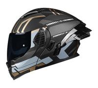 Full Face Motorcycle Helmet Motorbike Racing Sports Crash Helmet Covering Stylish Helmet ECE Approved Motorbike Double Sun Visor Helmets Youth Men Women's Models A1,L59-60CM