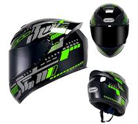 Full Face Motorcycle Helmet Motorbike Street Bike Helmet DOT/ECE Approved Flip Up Visor Motocross Racing Crash Helmet for Adult Men Women with Tinted Visors,Pulse,XXL