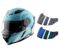 Full Face Motorcycle Helmet SH890 Hunter ECE 22.06 & DOT Approved - Motorbike Crash Helmet with Free Smoked & Iridium Visors