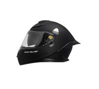 Full-face Motorcycle Helmet with a Double-sided Visor Sun Protection Anti-fog 190-degree Wide Field Of View Lightweight Breathable Safe Helmets Black XXL/63-64cm