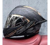 Full Face Motorcycle Helmet with Double Visor ECE Approved Various Lens Styles Helmet for Men Women Adults Moped Street Scooter Cruiser Black D1,XXL 61-62