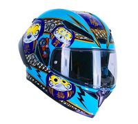 Full Face Motorcycle Helmets,Adult Motorbike Crash Racing Helmet with Internal Sun Visor With Road legal ECE22.06 Approved Motorbike Helmets Men's & Women C,L(59-60cm)