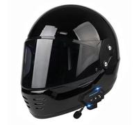 Full Face Motorcycle Helmets Bluetooth Motorbike Helmet with Sun Visor DOTECE Approved with Speaker and Microphone Motocross Full Face Helmets Unisex Adult Four Seasons L,L:59-60CM