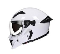 Full Face Motorcycle Helmets, Motorbike Flip Up Front Helmet With Removable Chin Mask, 3/4 With Dual Visor, For Scooter Bike Chopper Cruiser(G,XL(63~64CM))