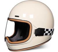 Full-Face Motorcycle Helmets Scooter Helmets Full-Face Crash Helmets ECE Approved with Sun Visor for Women Men and Adults with a Ventilation System C,XL59-60