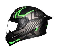 Full Face Motorcycle Motorbike Helmet With Double Visor Men's And Women's Crash Helmets,Impact-resistant for Road Biking Scooter Moped ECE 2206 Approved D,2XL(63-64cm)