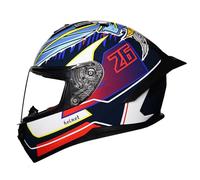 Full Face Motorcycle Motorbike Helmet With Double Visor Men's And Women's Crash Helmets,Impact-resistant for Road Biking Scooter Moped ECE 2206 Approved C,2XL(63-64cm)