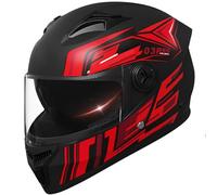 Full Face Motorcycle Street Bike Helmets ECE Certification Motorbike Moped Street Bike Racing Crash Helmet with Tinted Visor for Adults Men Women A,M55~57CM