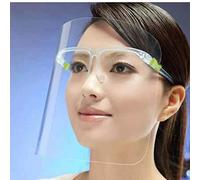 Full Face Protector Shield Visor with Glasses Frame Splash Shield. Comfortable Business Visors with Frame Glasses Cases