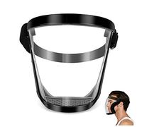 Full Face Shield, Clear Full Face Protective Shield, Reusable Anti-Fog and Anti-Static Transparent Face Mask, Adjustable Breathable Face Mask for Eye and Face Protection, Super Lightweight HD