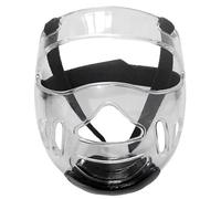 Full Face Shield for Taekwondo, Karate & MMA, Ventilated Protective Headgear Boxing Sparring Grappling Competition Training (S, L, Clear)(S,Clear)