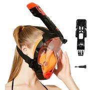 Full Face Snorkel Cover | Anti-Leak Panoramic Snorkeling Cover - Automatic Drainage Breathing Gear for Travelers Hobbyists Swimmers Explorers Vacationers Enthusiasts
