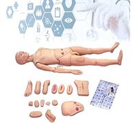 Full-Featured Nursing Manikin Geriatric Training Manikin Patient Care Skills Mannequin with Interchangeable s And Trauma