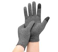 Full-finger arthritis compression gloves for arthritis, Raynaud's disease, and carpal tunnel syndrome, flexible and relieve pressure(L)