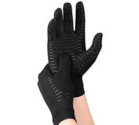 Full Finger Compression Arthritis Gloves, Breathable & Non-slip Copper Infused Gloves, Unisex Pains Relief Glove for Hands Finger Joint Carpal Tunnel Arthritis Tendonitis Osteoarthritis(L-1pcs)