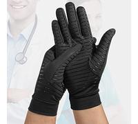 Full Finger Copper Compression Gloves, Copper Arthritis Gloves for Women & Men, Relieve Pain from Arthritis Pain, Swelling and Rheumatoid, and Everyday Hands Support(L)