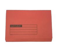 Full Flap Document Wallet Pack of 50 - Red