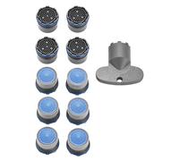 Full Flow M16.5 x 1 Set of 10 Original Perlator® Screw-In Jet Regulator with Key