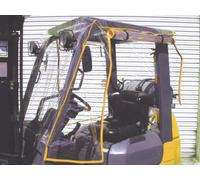 Full Forklift Cab Enclosure Cover with Clear Vinyl Windshield Canopy