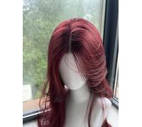 Full Front Lace Wig, High Temperature Silk Curly Hair, French Big Wave Cos Wig For Women