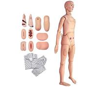 Full Function Nursing Manikin with Trauma Wound Modules - Life Size Patient Care Training Mannequin for Student Nurse Education, Emergency First Aid Simulator & Clinical Skills Practice
