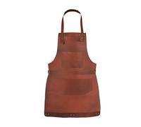 Full Grain Leather Apron Butcher, Cook, BBQ, Cooking, Grilling, Blacksmith Apron (Tan Brown)